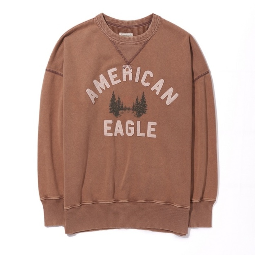 American Eagle Y2K Graphic Sweatshirt Oversized Size Small